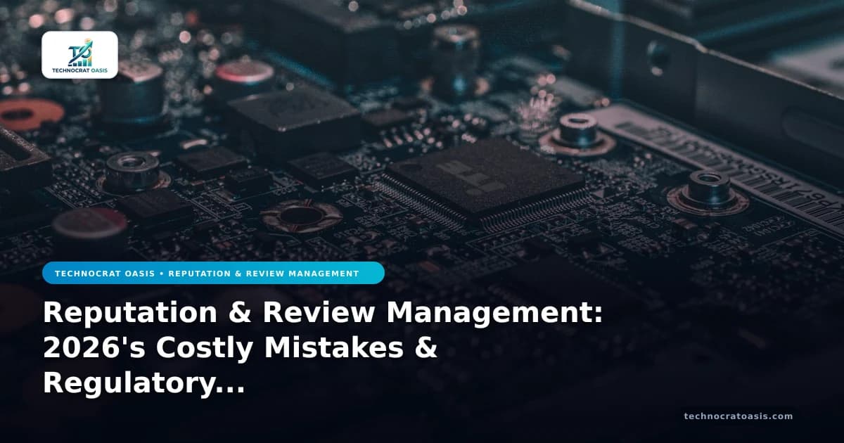 Reputation & Review Management: 2026's Costly Mistakes & Regulatory Risks