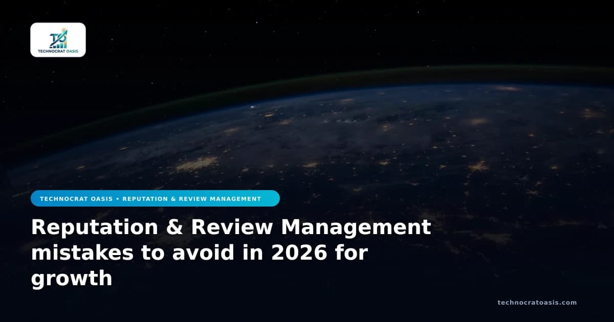 Reputation & Review Management mistakes to avoid in 2026 for growth