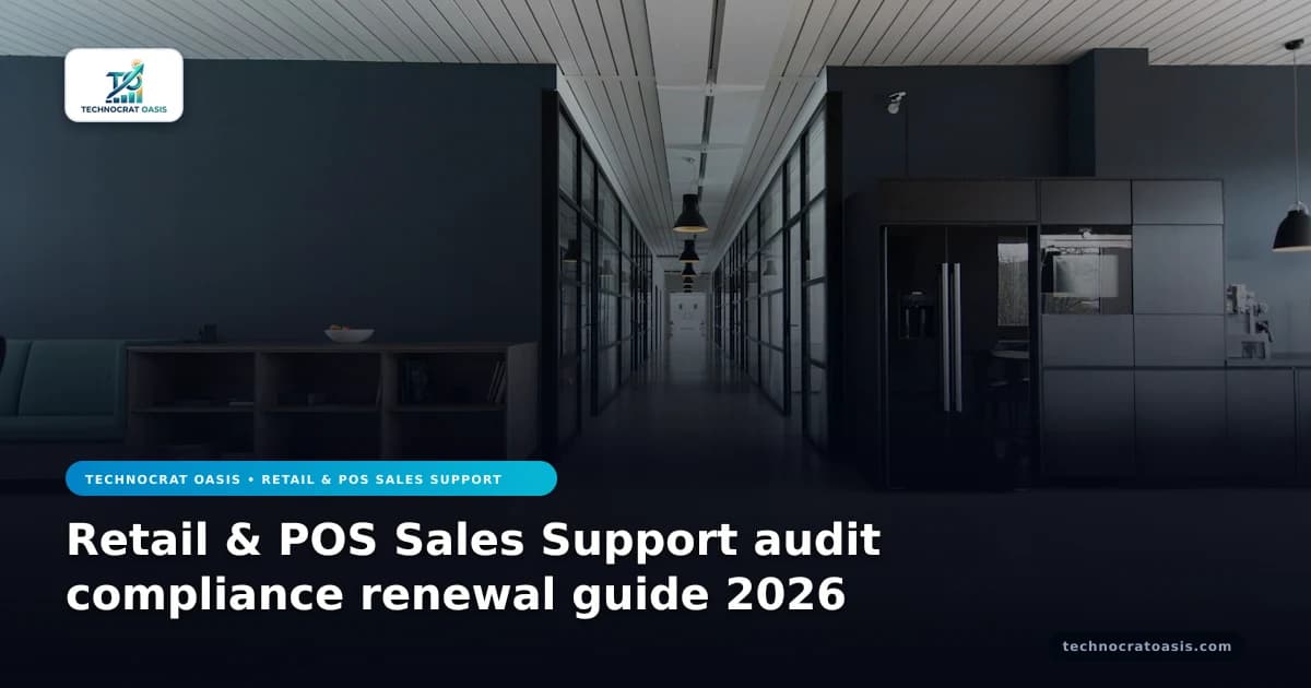 Retail & POS Sales Support audit compliance renewal guide 2026
