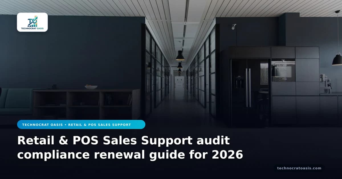 Retail & POS Sales Support audit compliance renewal guide for 2026