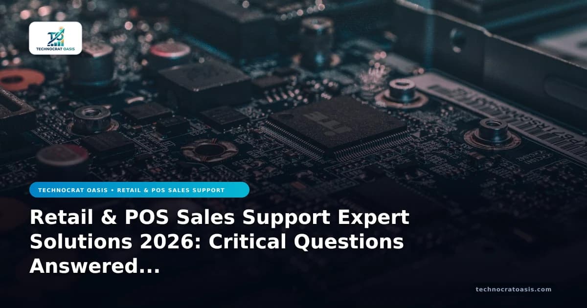 Retail & POS Sales Support Expert Solutions 2026: Critical Questions Answered (Vol. 2)
