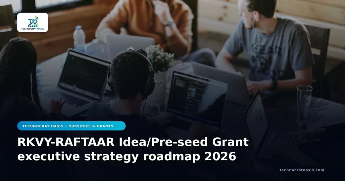 RKVY-RAFTAAR Idea/Pre-seed Grant executive strategy roadmap 2026