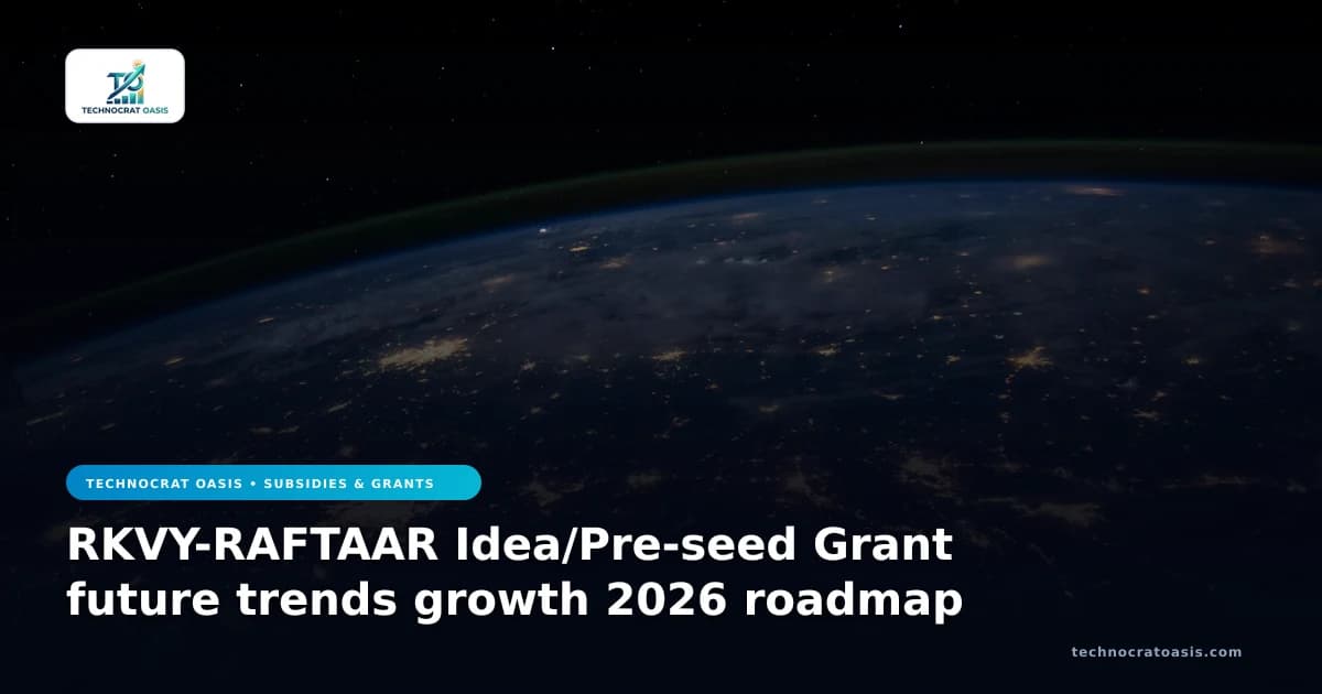 RKVY-RAFTAAR Idea/Pre-seed Grant future trends growth 2026 roadmap