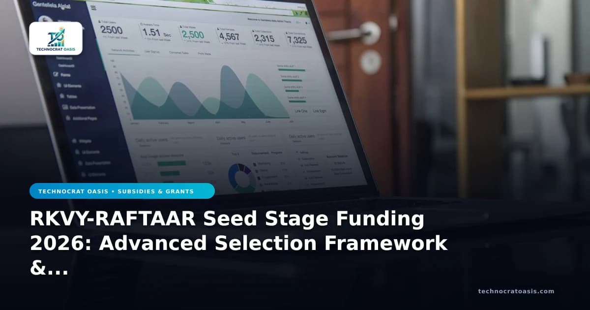 RKVY-RAFTAAR Seed Stage Funding 2026: Advanced Selection Framework & Comparative Insights