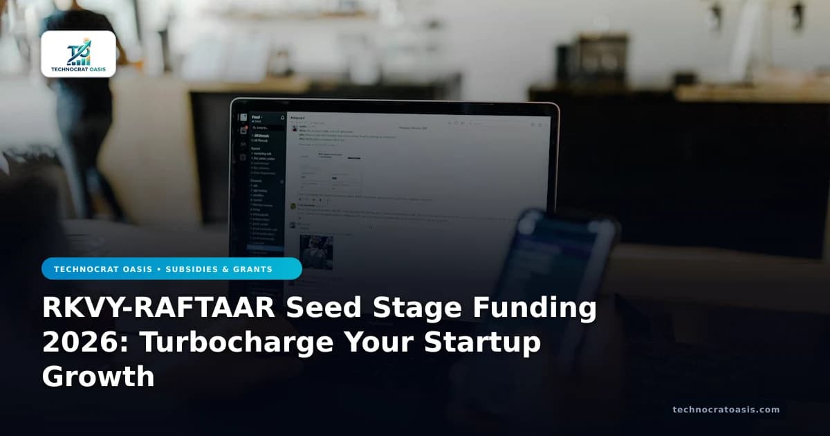 RKVY-RAFTAAR Seed Stage Funding 2026: Turbocharge Your Startup Growth