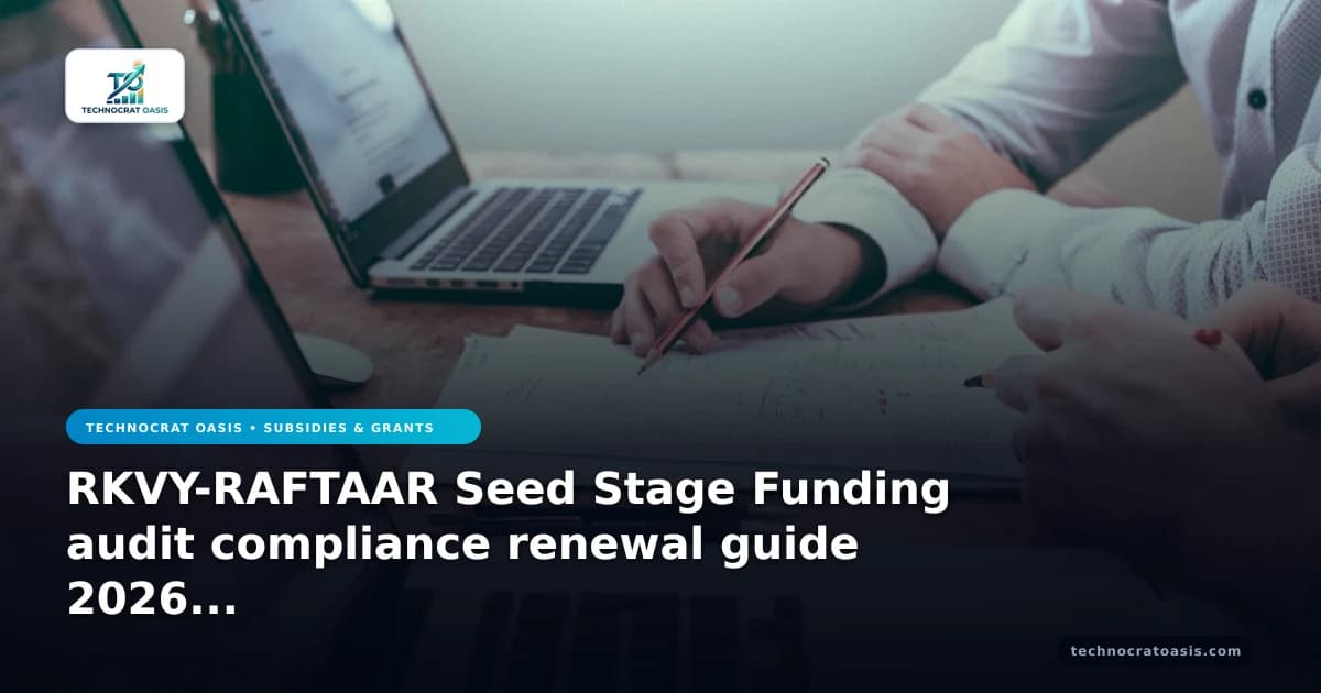 RKVY-RAFTAAR Seed Stage Funding audit compliance renewal guide 2026 insights