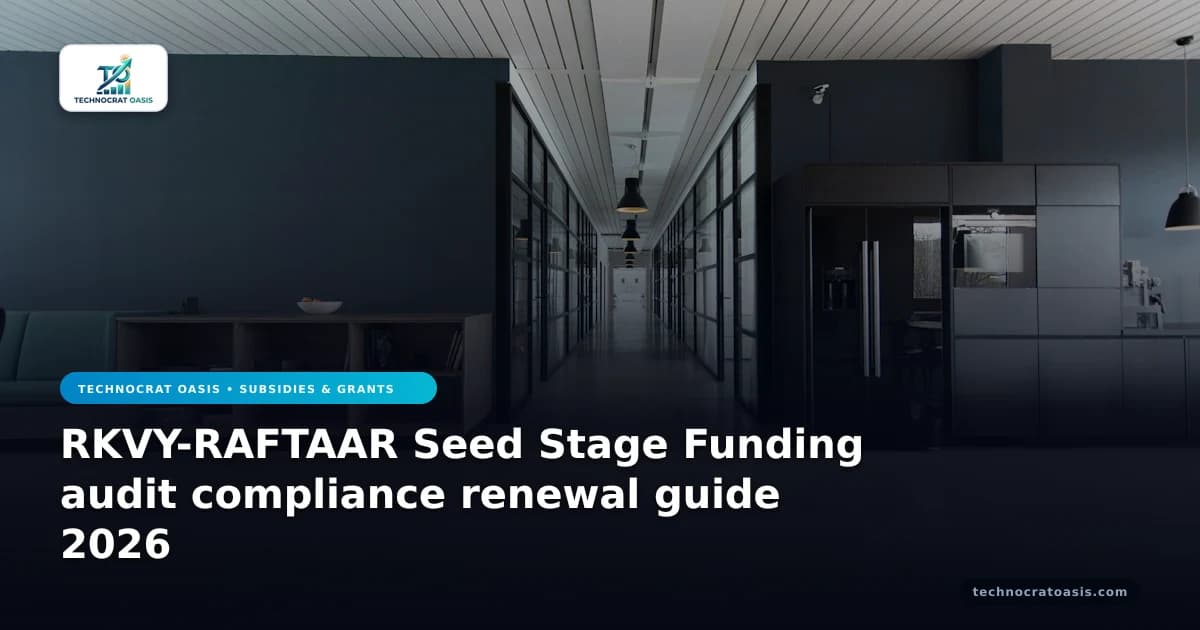 RKVY-RAFTAAR Seed Stage Funding audit compliance renewal guide 2026