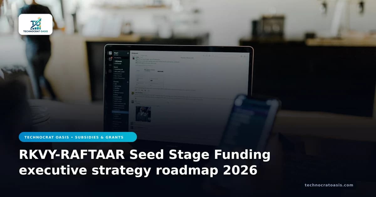 RKVY-RAFTAAR Seed Stage Funding executive strategy roadmap 2026