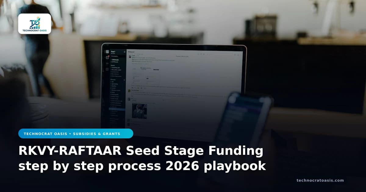 RKVY-RAFTAAR Seed Stage Funding step by step process 2026 playbook