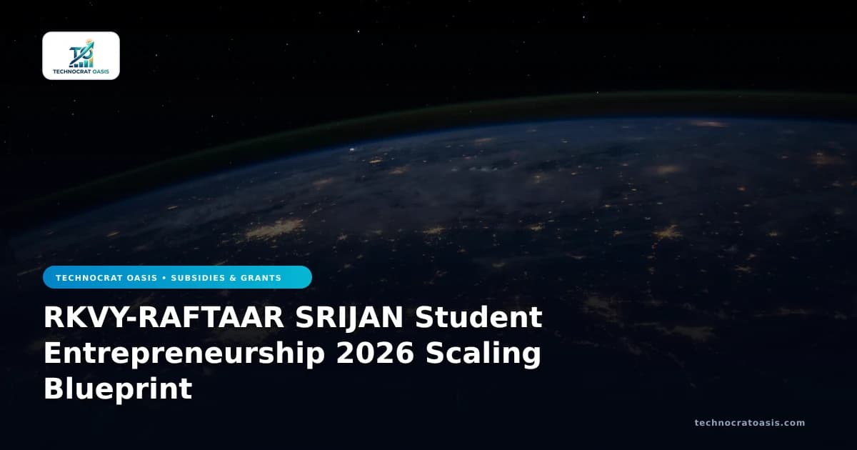 RKVY-RAFTAAR SRIJAN Student Entrepreneurship 2026 Scaling Blueprint