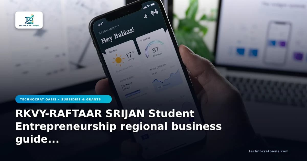 RKVY-RAFTAAR SRIJAN Student Entrepreneurship regional business guide 2026 insights