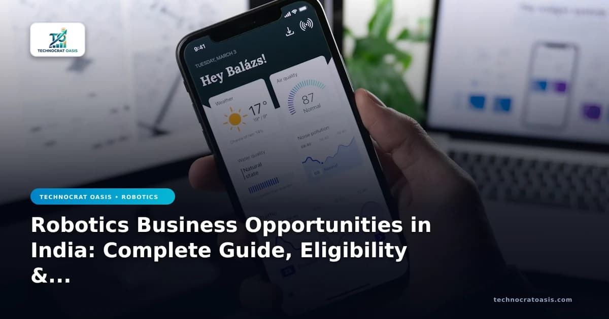 Robotics Business Opportunities in India: Complete Guide, Eligibility & Benefits (2026)