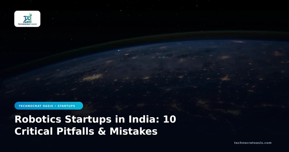 Robotics Startups in India: 10 Critical Pitfalls & Mistakes