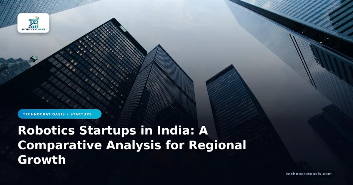 Robotics Startups in India: A Comparative Analysis for Regional Growth