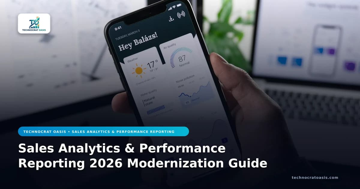 Sales Analytics & Performance Reporting 2026 Modernization Guide