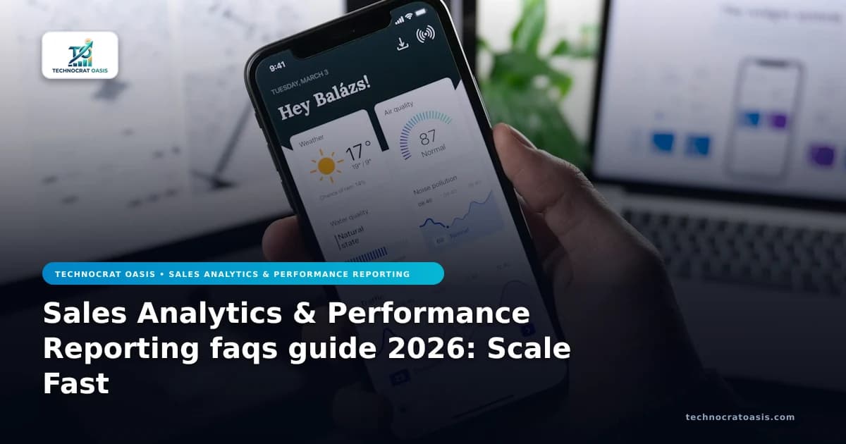Sales Analytics & Performance Reporting faqs guide 2026: Scale Fast