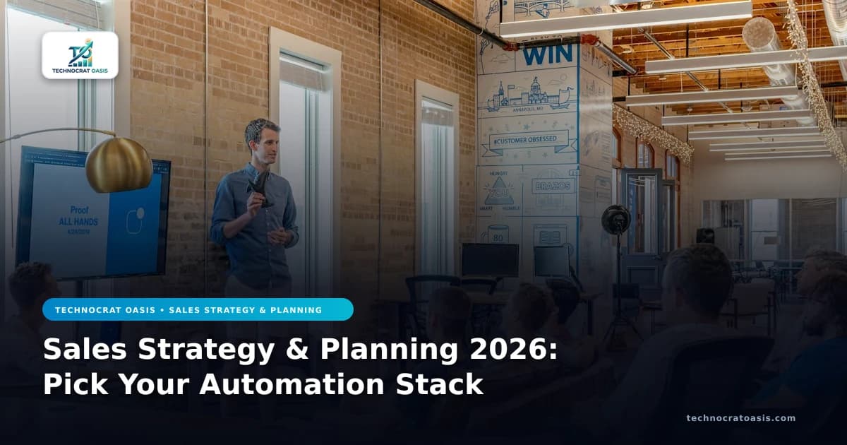 Sales Strategy & Planning 2026: Pick Your Automation Stack