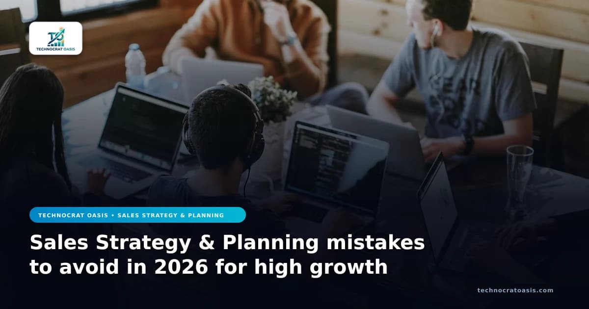 Sales Strategy & Planning mistakes to avoid in 2026 for high growth