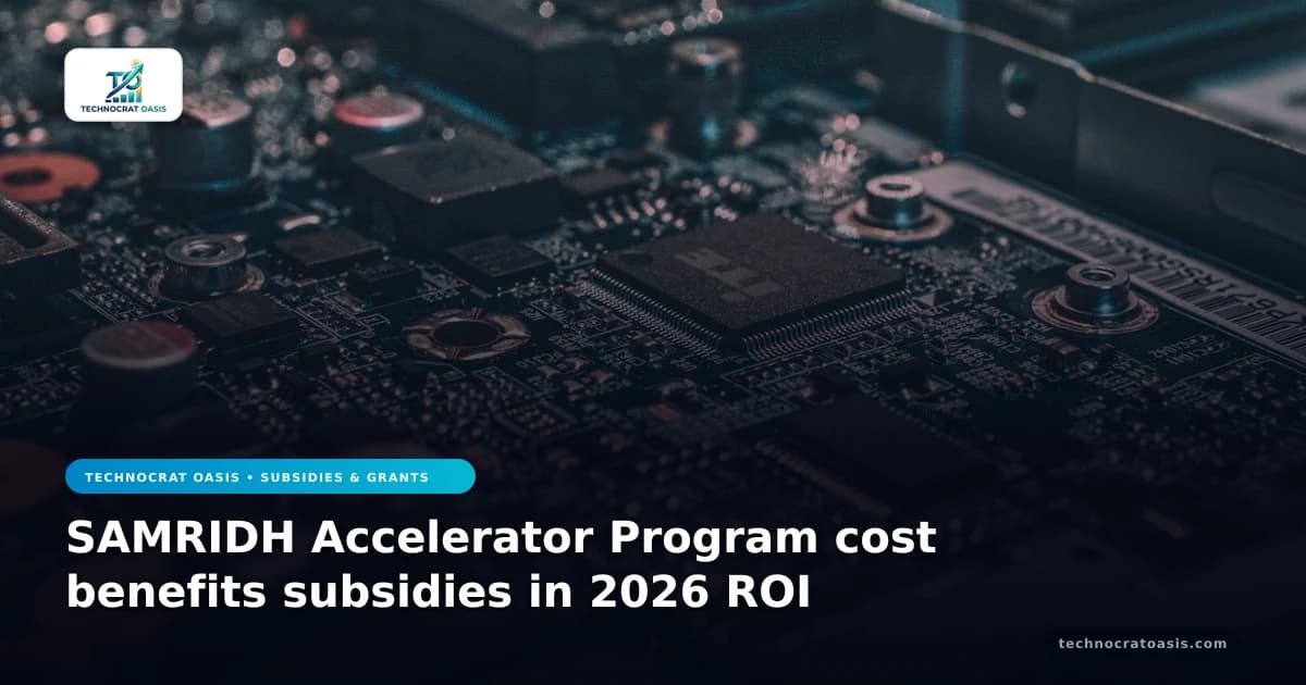 SAMRIDH Accelerator Program cost benefits subsidies in 2026 ROI