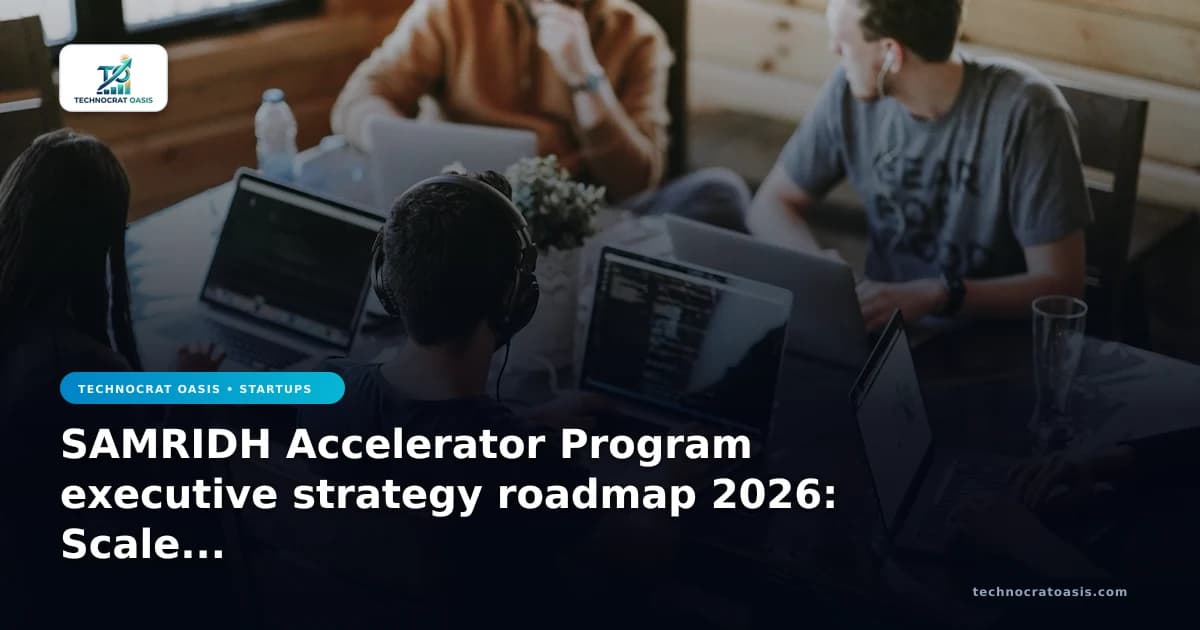 SAMRIDH Accelerator Program executive strategy roadmap 2026: Scale Fast