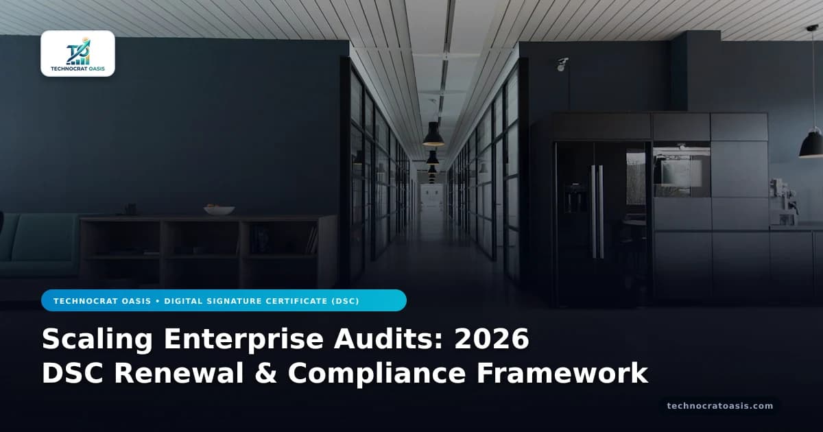 Scaling Enterprise Audits: 2026 DSC Renewal & Compliance Framework