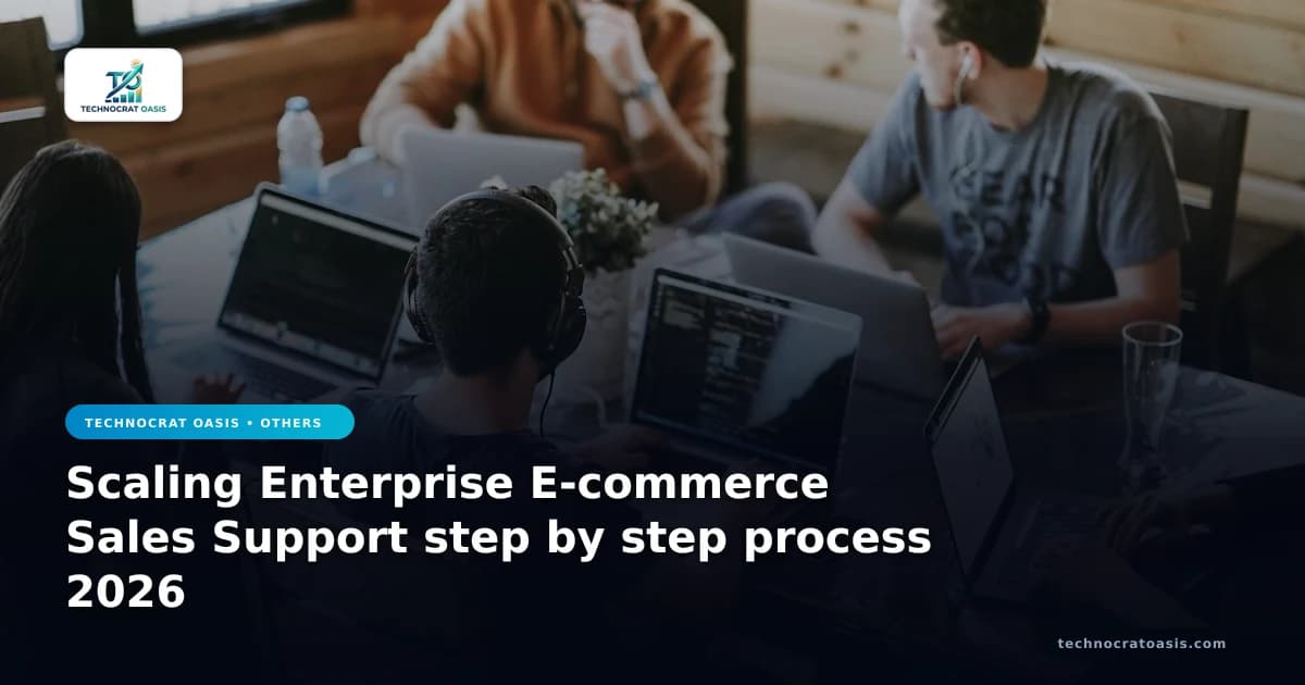 Scaling Enterprise E-commerce Sales Support step by step process 2026
