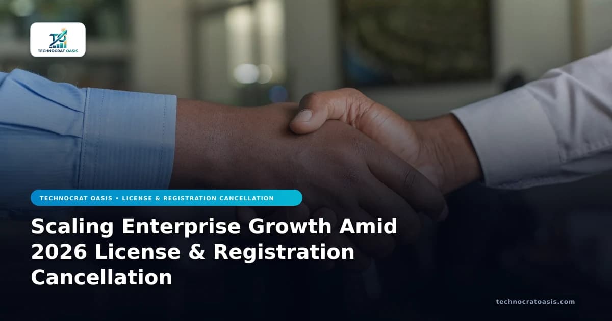 Scaling Enterprise Growth Amid 2026 License & Registration Cancellation