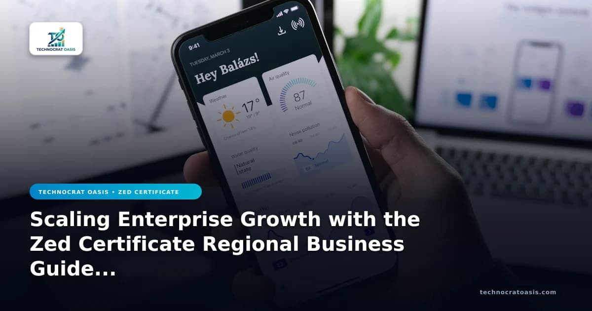 Scaling Enterprise Growth with the Zed Certificate Regional Business Guide 2026