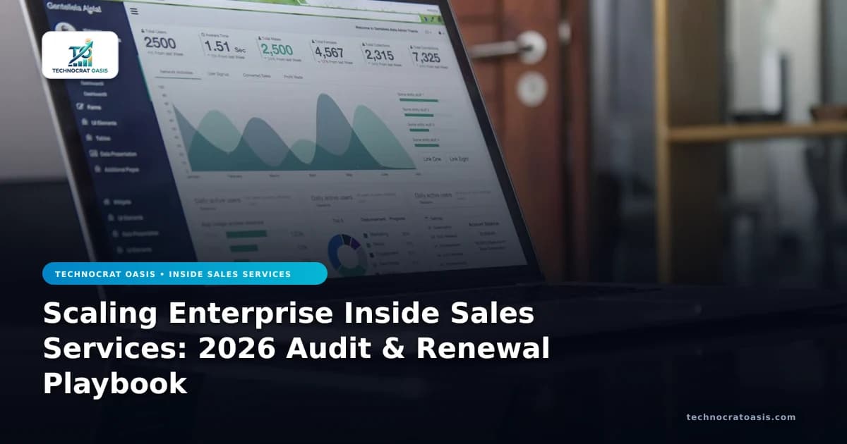 Scaling Enterprise Inside Sales Services: 2026 Audit & Renewal Playbook