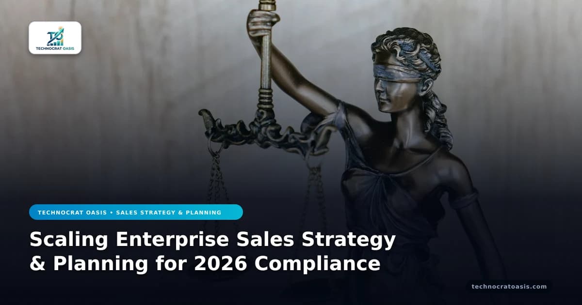 Scaling Enterprise Sales Strategy & Planning for 2026 Compliance