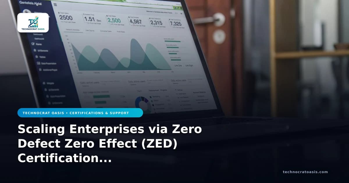 Scaling Enterprises via Zero Defect Zero Effect (ZED) Certification Scheme step by step process 2026
