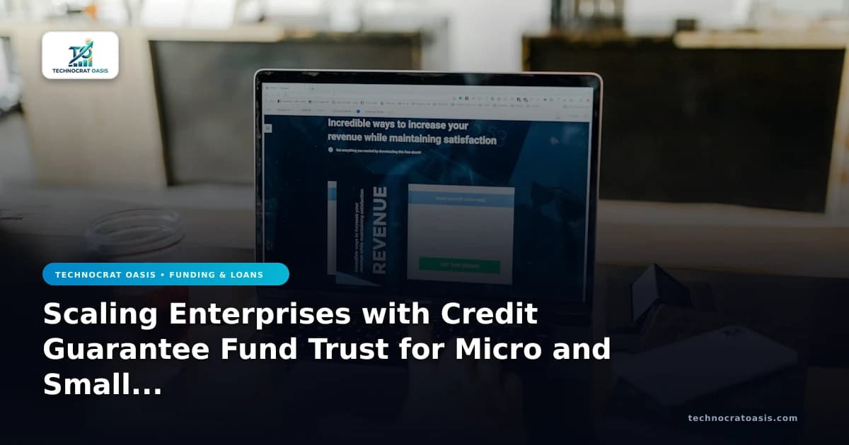 Scaling Enterprises with Credit Guarantee Fund Trust for Micro and Small Enterprises (CGTMSE) Cost Benefits Subsidies 2026