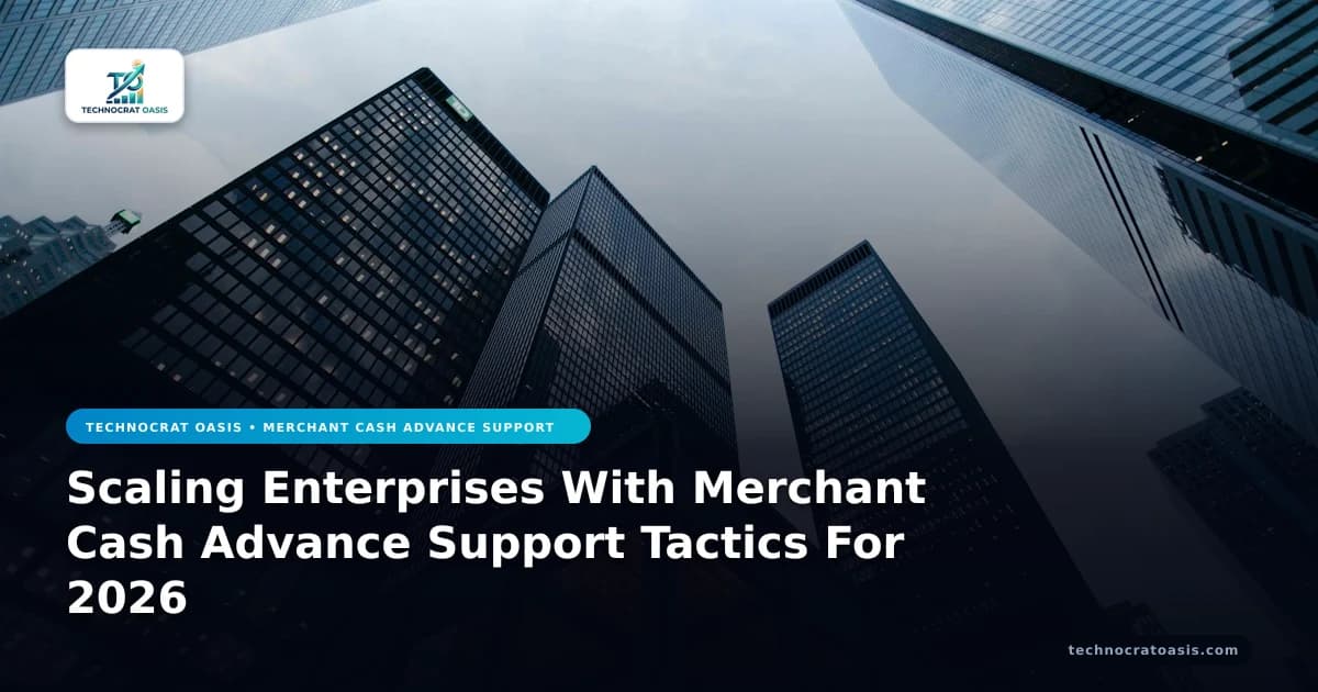 Scaling Enterprises With Merchant Cash Advance Support Tactics For 2026