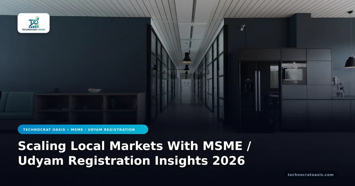 Scaling Local Markets With MSME / Udyam Registration Insights 2026