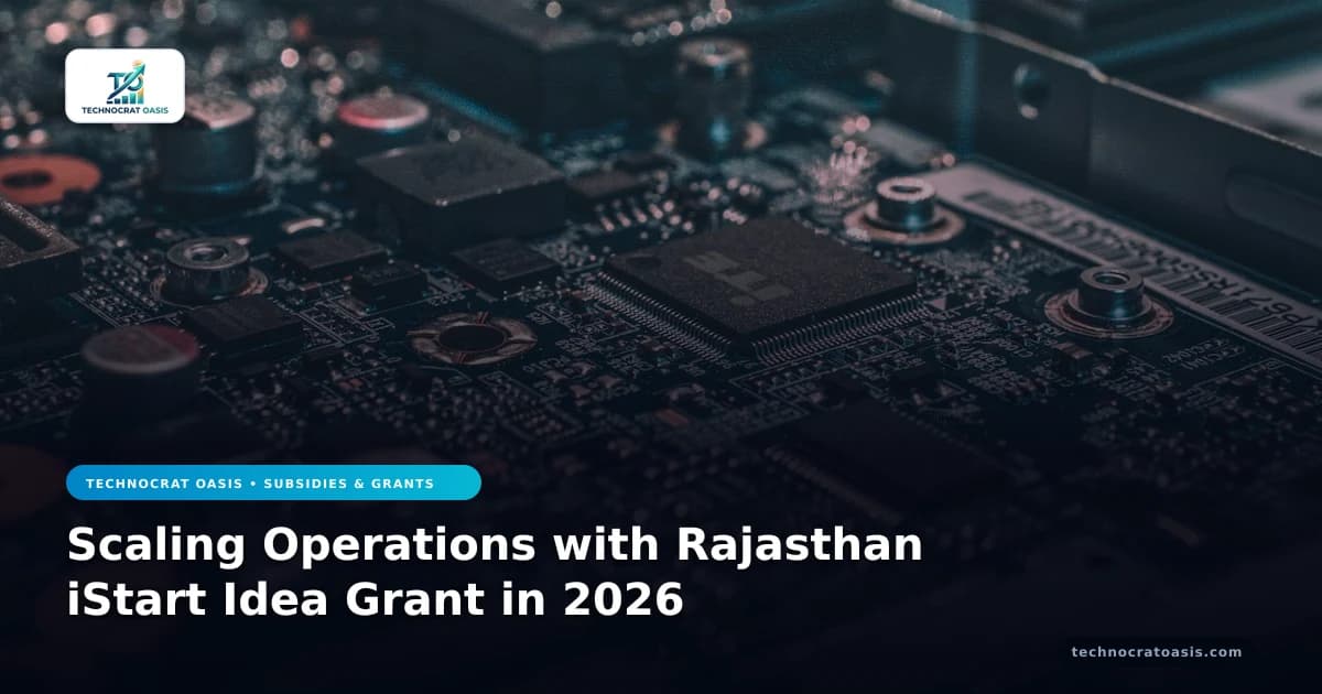 Scaling Operations with Rajasthan iStart Idea Grant in 2026