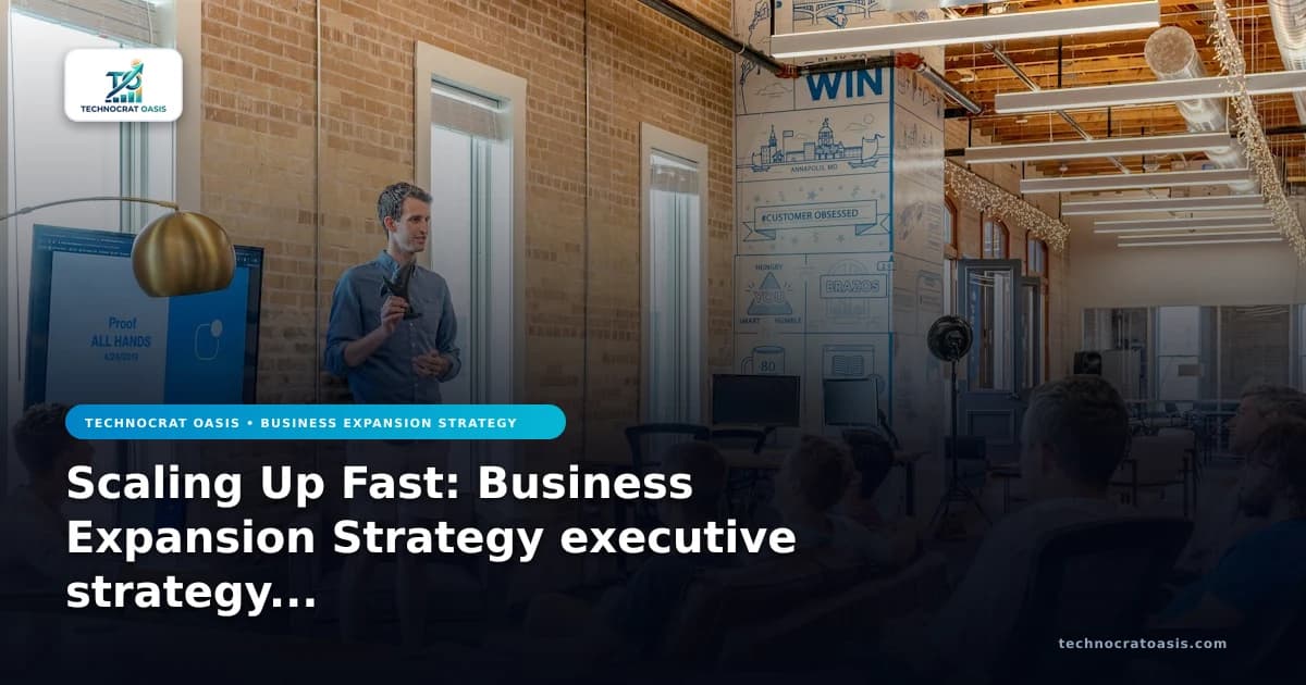 Scaling Up Fast: Business Expansion Strategy executive strategy roadmap 2026