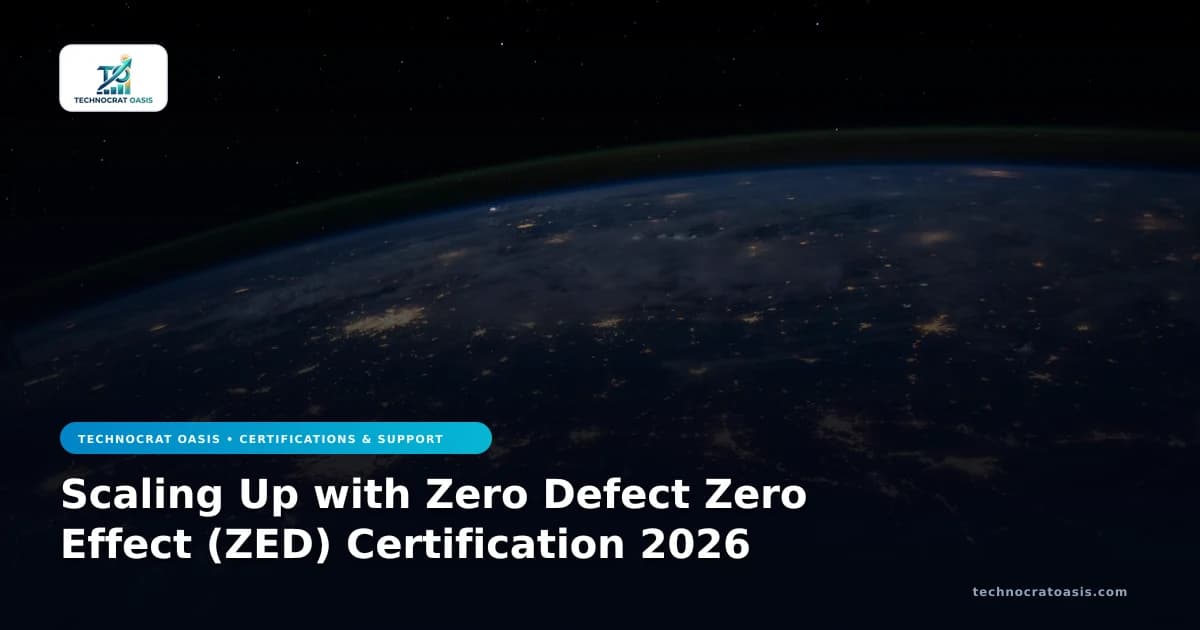 Scaling Up with Zero Defect Zero Effect (ZED) Certification 2026