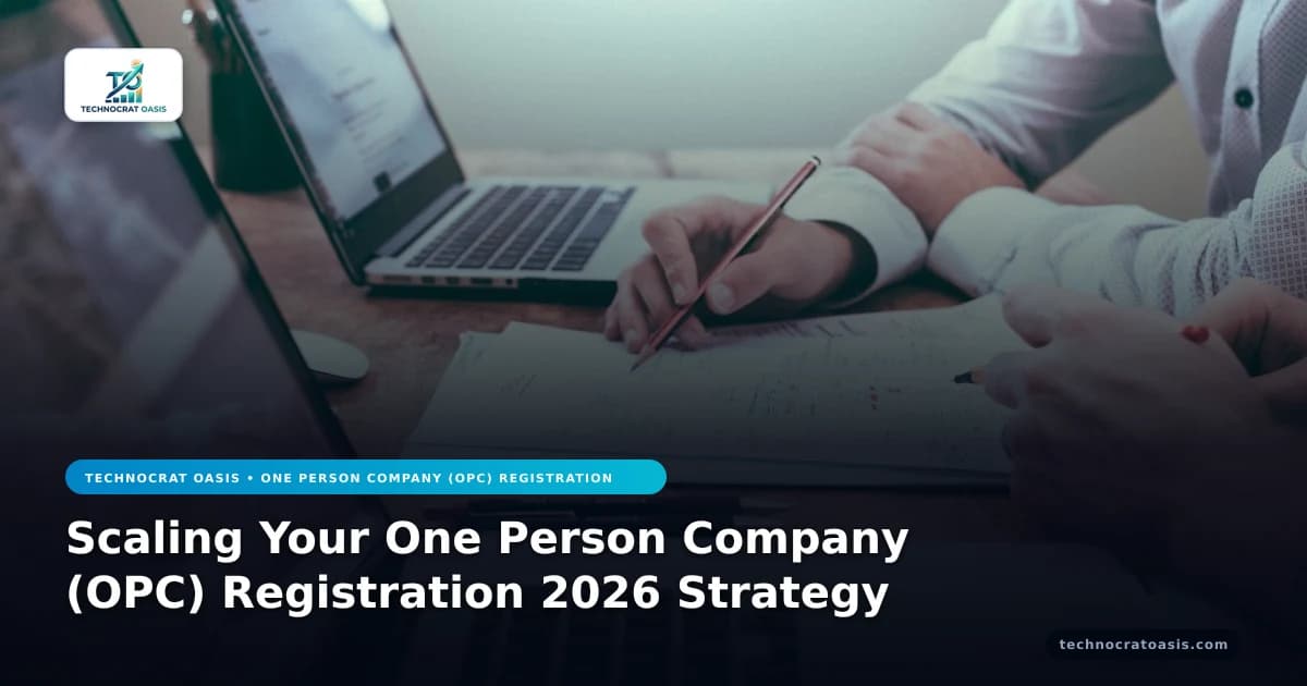 Scaling Your One Person Company (OPC) Registration 2026 Strategy