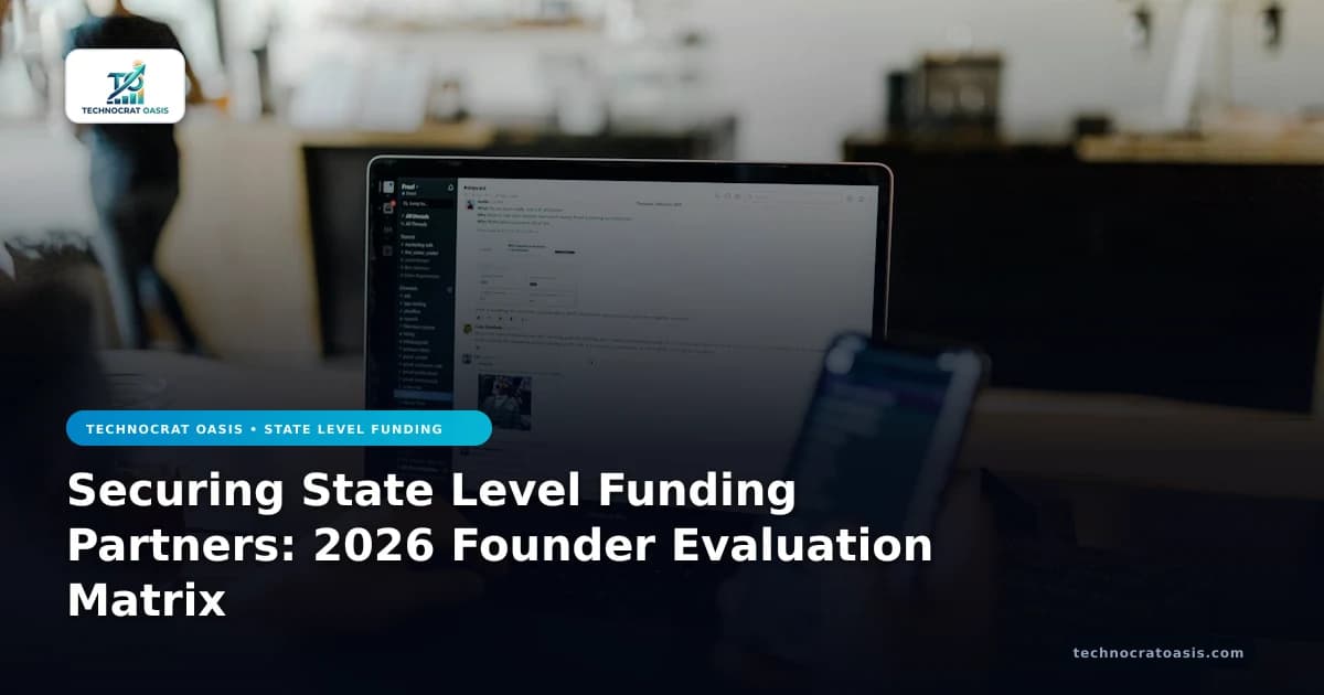 Securing State Level Funding Partners: 2026 Founder Evaluation Matrix
