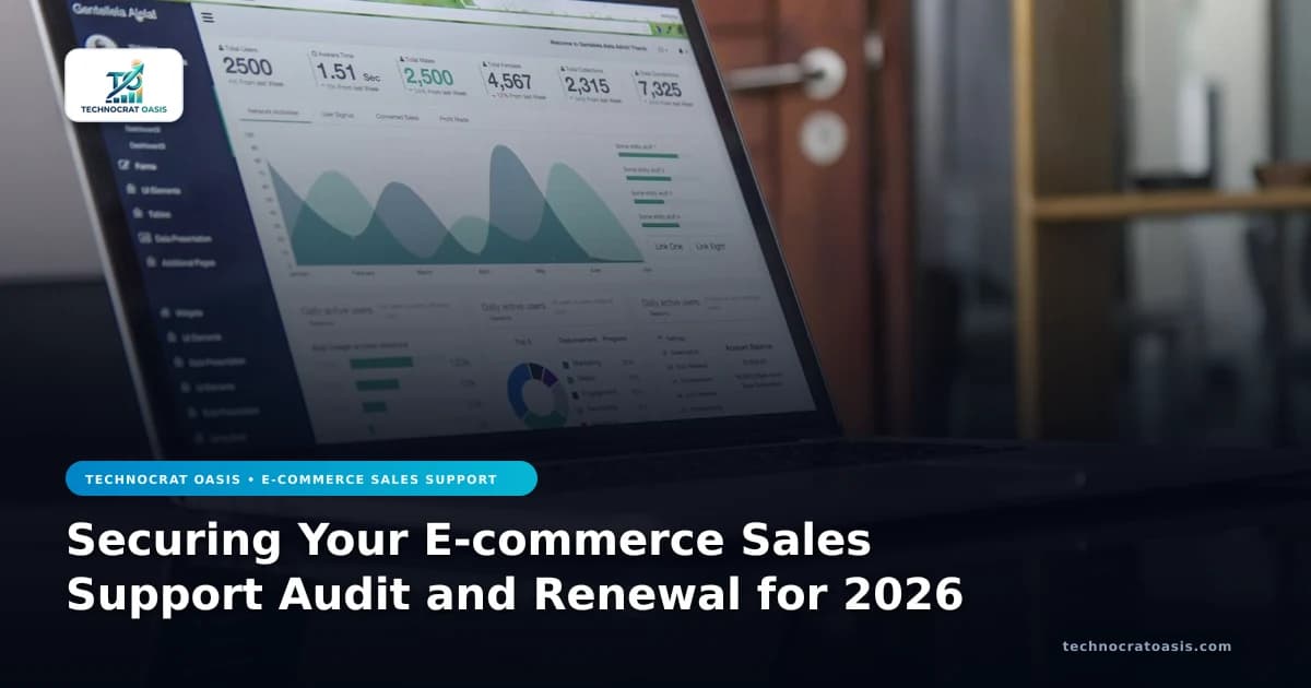 Securing Your E-commerce Sales Support Audit and Renewal for 2026