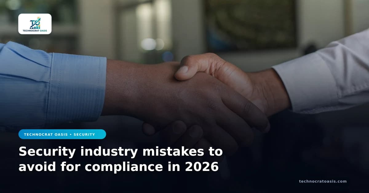 Security industry mistakes to avoid for compliance in 2026
