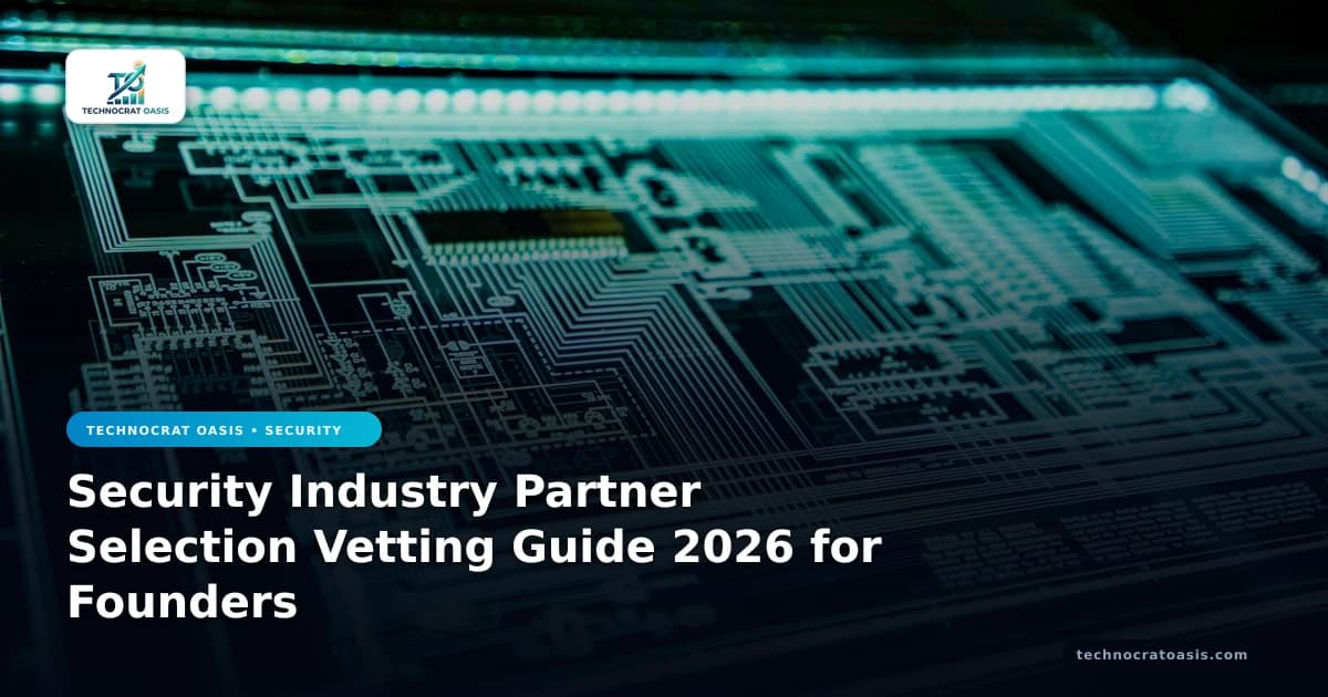 Security Industry Partner Selection Vetting Guide 2026 for Founders