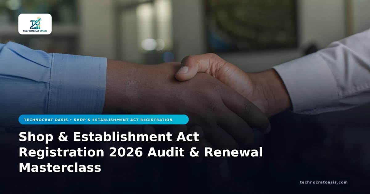 Shop & Establishment Act Registration 2026 Audit & Renewal Masterclass