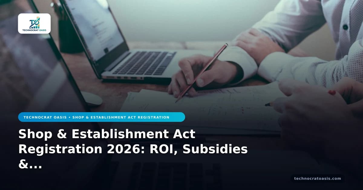 Shop & Establishment Act Registration 2026: ROI, Subsidies & Costs