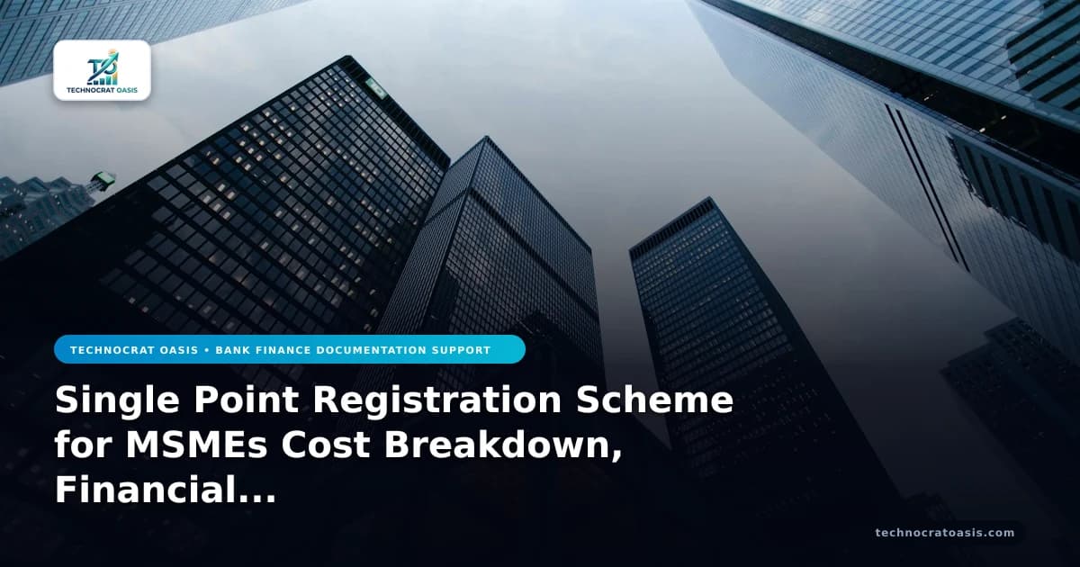 Single Point Registration Scheme for MSMEs Cost Breakdown, Financial Benefits