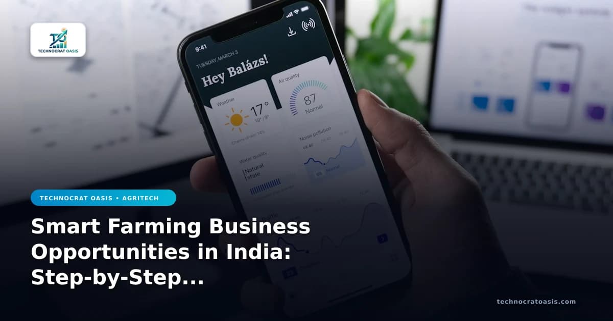 Smart Farming Business Opportunities in India: Step-by-Step Guide