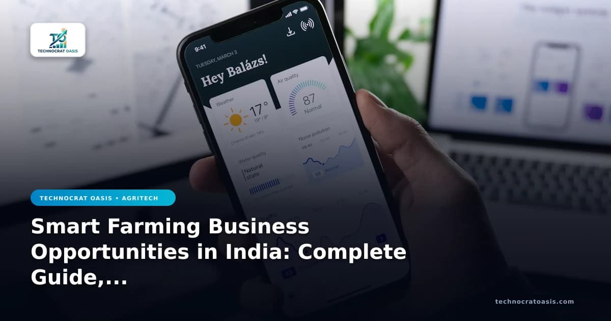 Smart Farming Business Opportunities in India: Complete Guide, Eligibility & Benefits (2026)