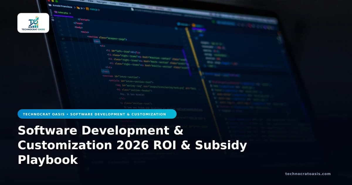 Software Development & Customization 2026 ROI & Subsidy Playbook