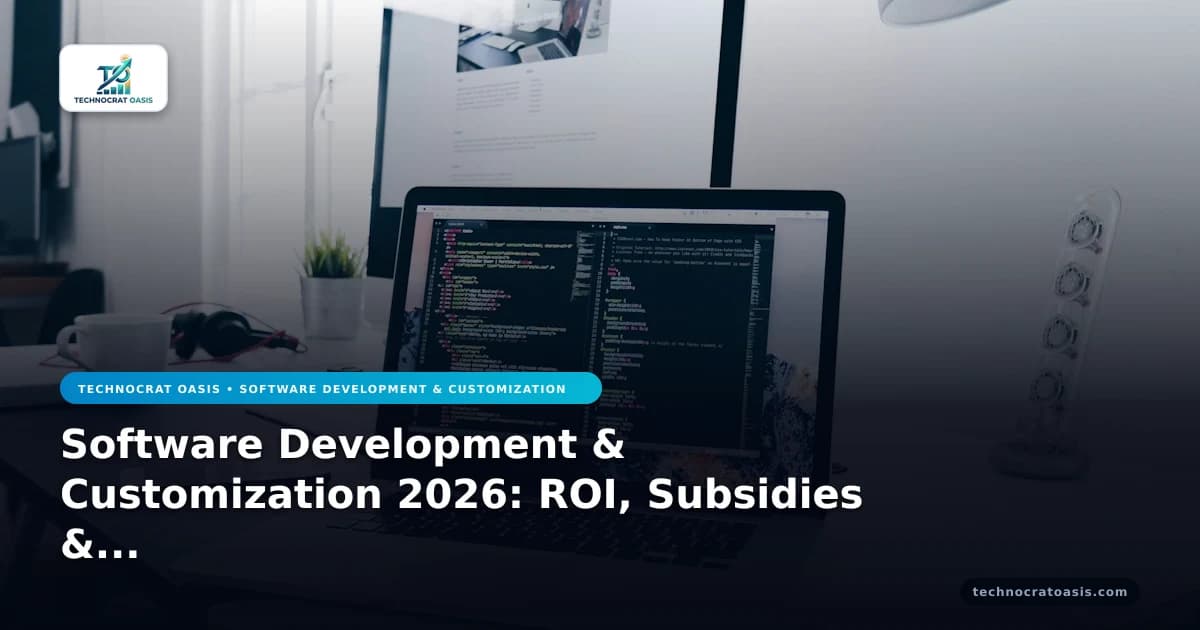 Software Development & Customization 2026: ROI, Subsidies & Cost Mastery