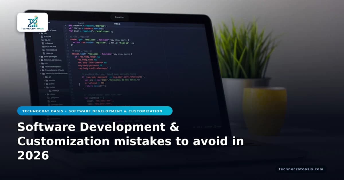 Software Development & Customization mistakes to avoid in 2026